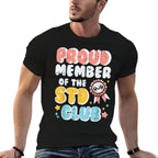 Inappropriate Proud Member Of Club Humor Joke Men Women  Oversized Silhouette T-Shirt