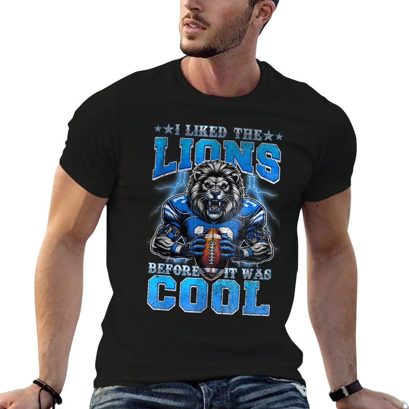 I Was A Lions Fan Before It Was Cool Lions Fan  Soft T-Shirt