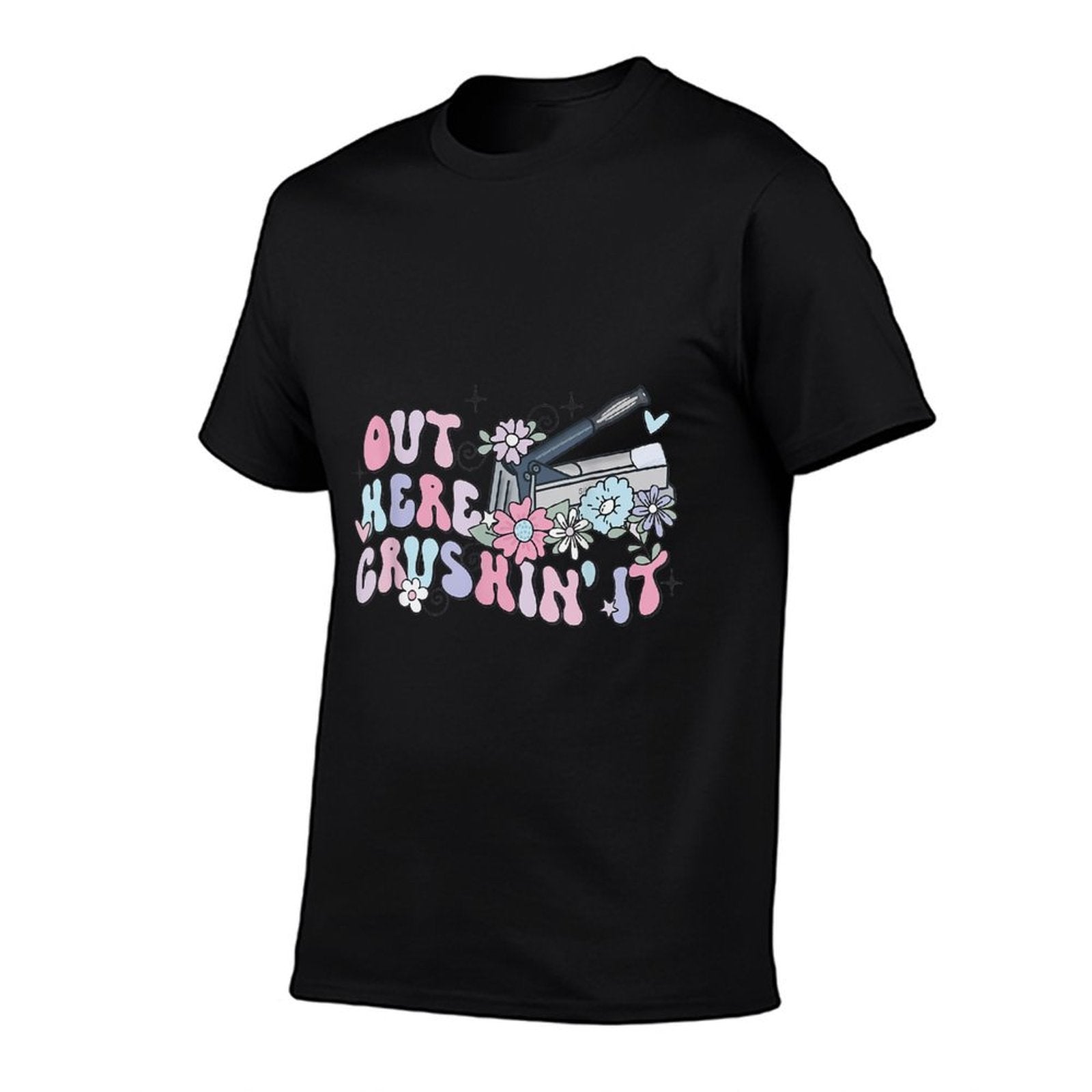 Retro Groovy Flower Medication Aide Out Here Crushin It LPN  Trendy Pattern T-Shirt
