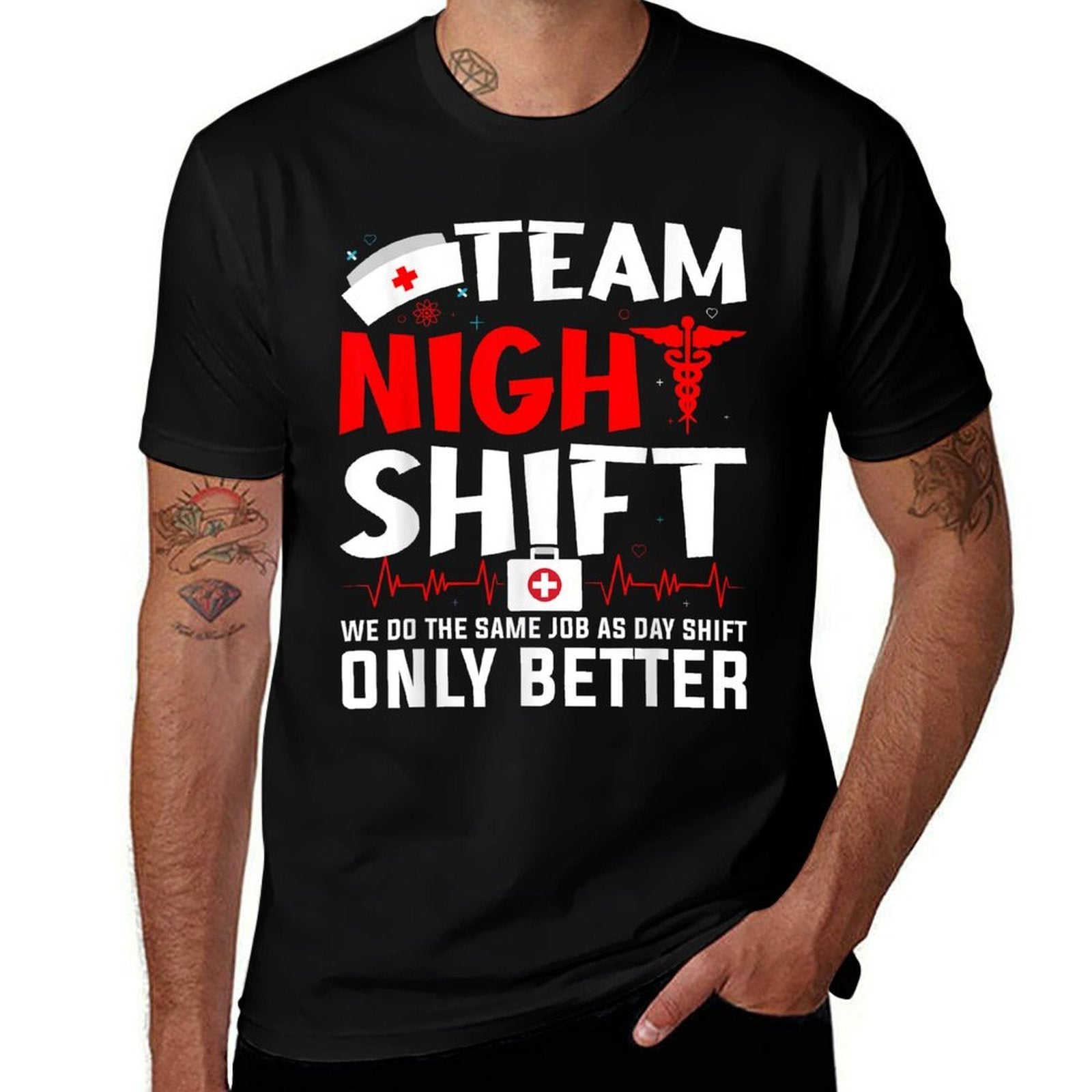 Team Night Shift - Nurse Appreciation - Night Shift Nurse  Breathable T-Shirt