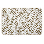 Brown Dalmatian Spots (brownwhite) Durable Bath Mat
