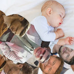 Glen Powell Photo Collage Compact Throw Blanket