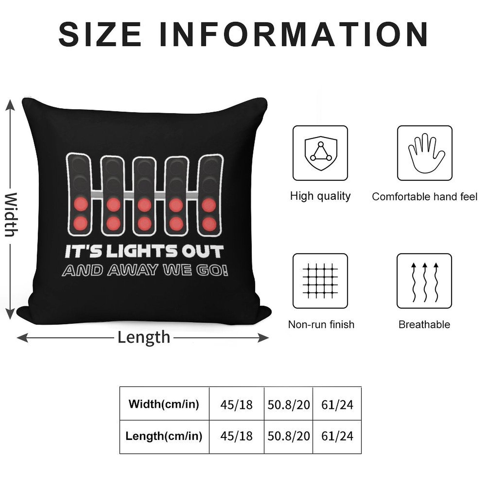 It's Lights Out And Away We Go! - Classy Version Soft Multiple Sizes Throw Pillow