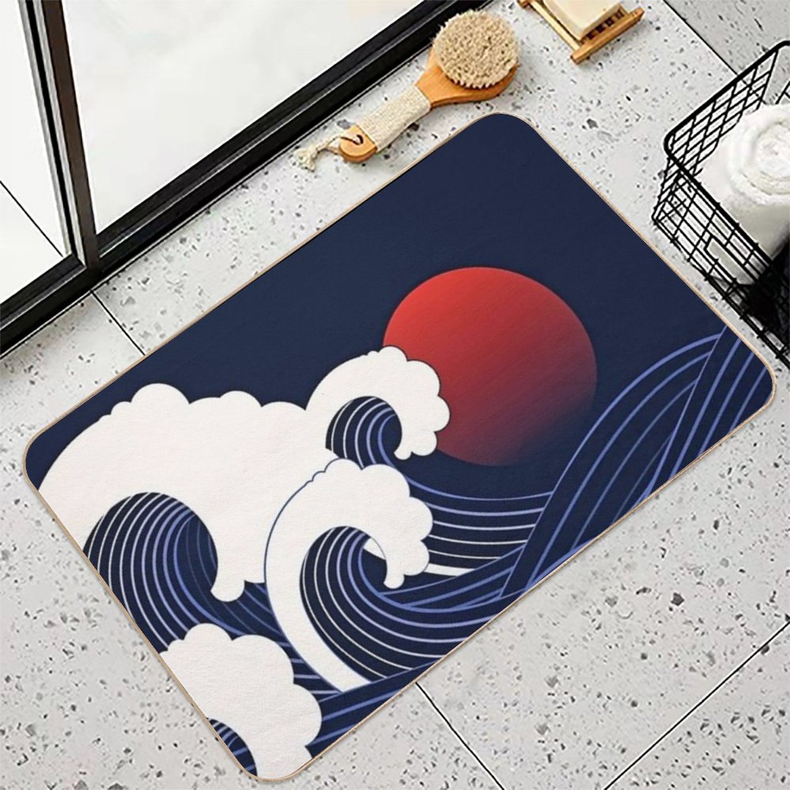 Japanese Art  Odorless Bath Mat