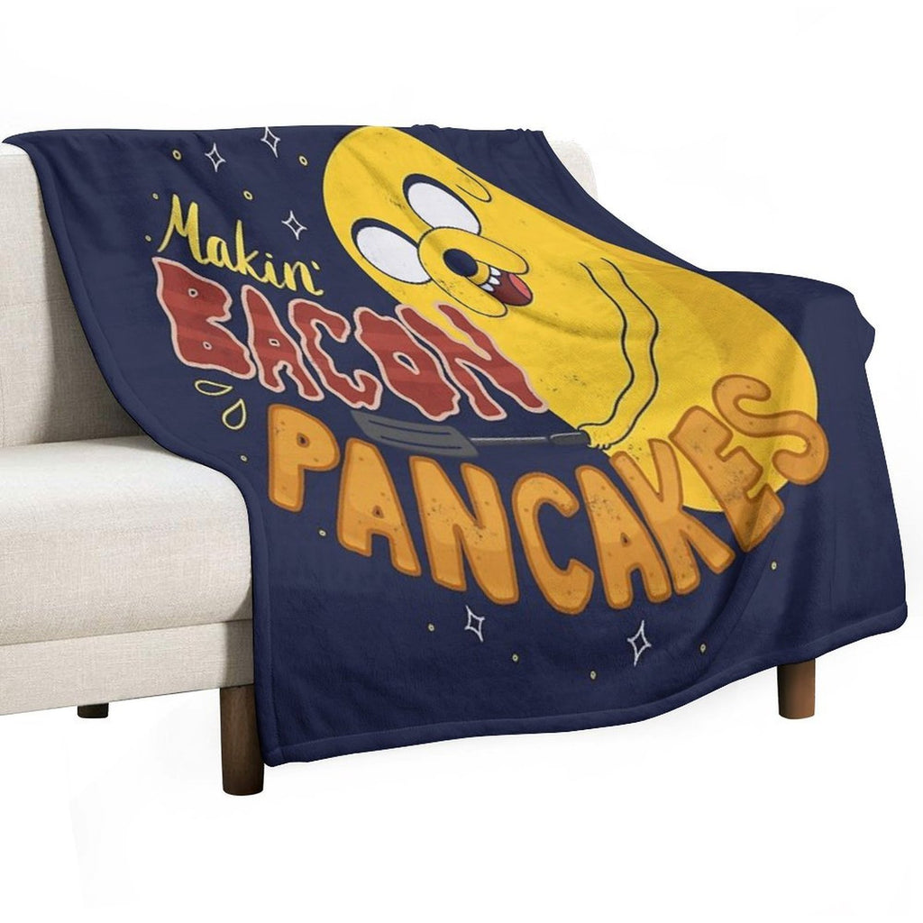 Makin' Bacon Pancakes - Jake The Dog Wrinkle-free Throw Blanket