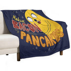 Makin' Bacon Pancakes - Jake The Dog Wrinkle-free Throw Blanket