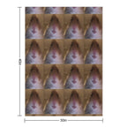 Staring Hamster Compact Throw Blanket