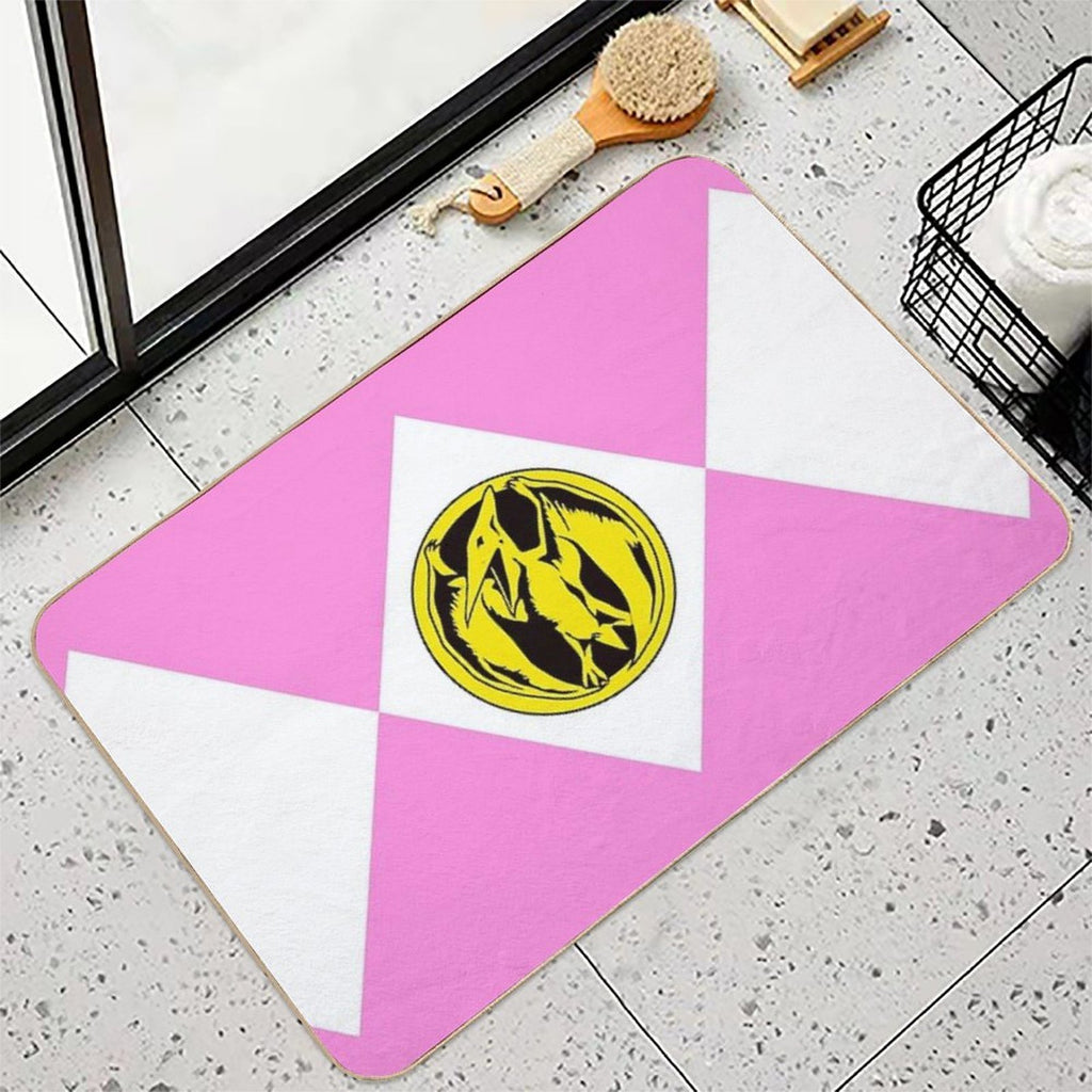 MMPR Pink Ranger With Coin  Multi-Purpose Bath Mat