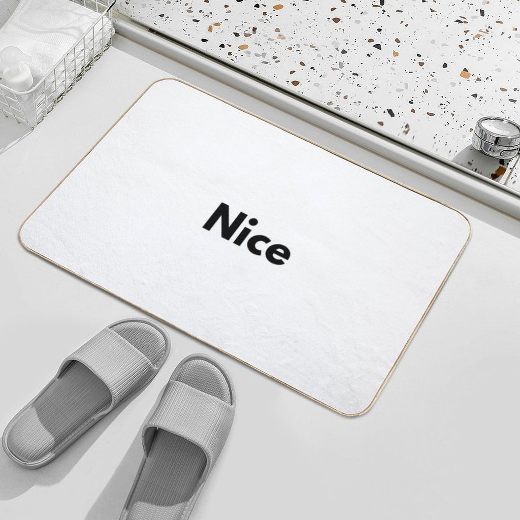 Nice.  Stain-Proof Bath Mat