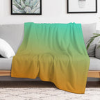 Gradient Abstraction Color Art Easy Care Throw Blanket