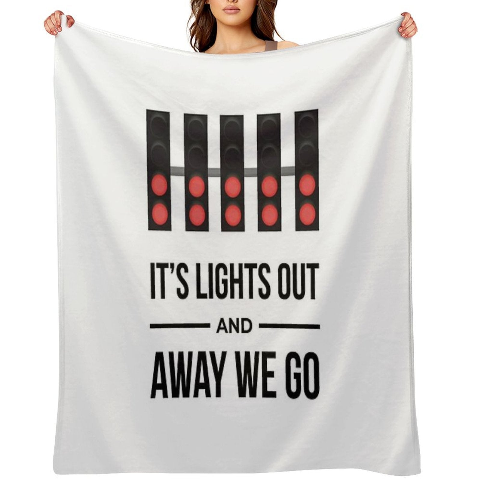 It's Lights Out And Away We Go Sustainable Throw Blanket