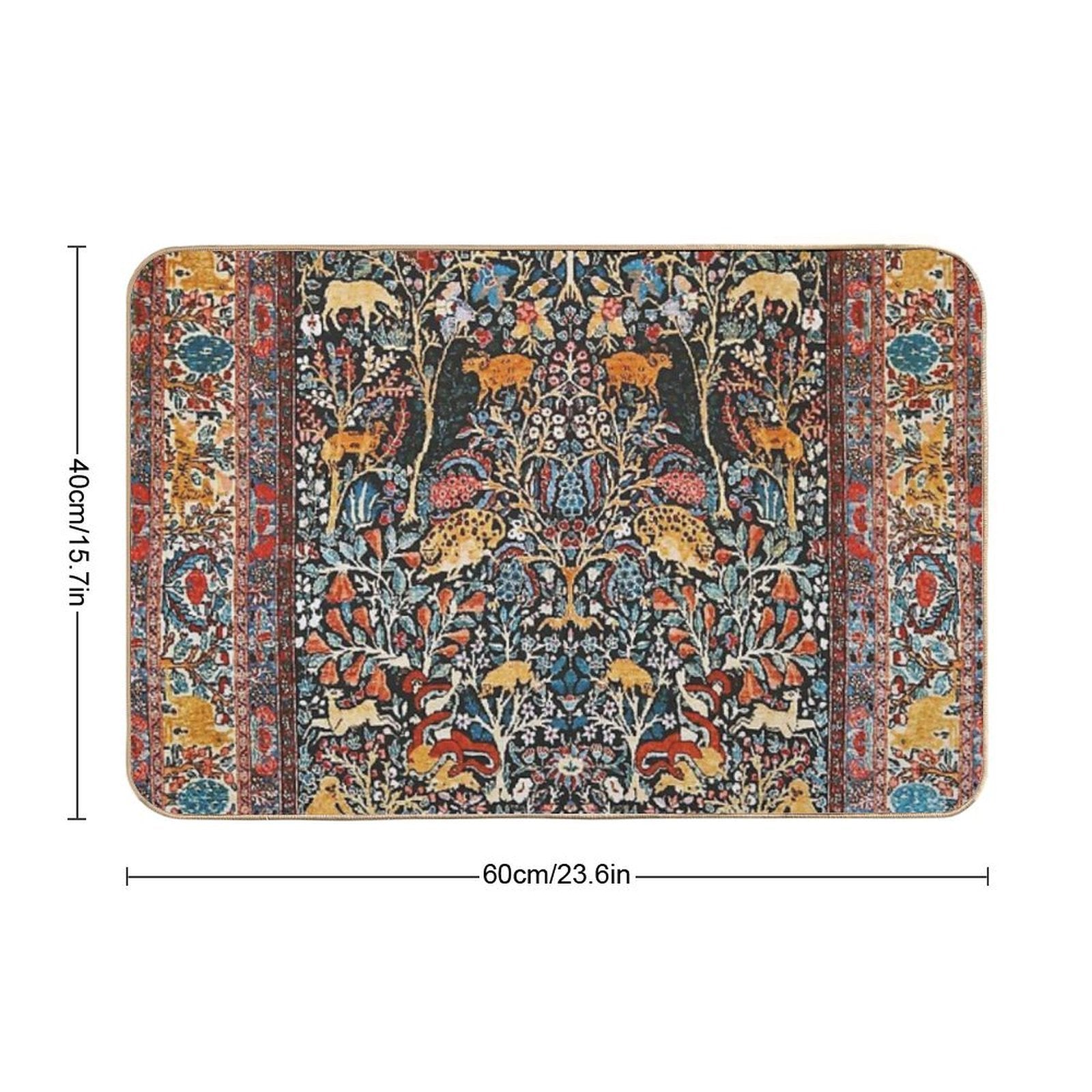 Antique Persian Carpet Print  Easy Maintenance Bath Mat