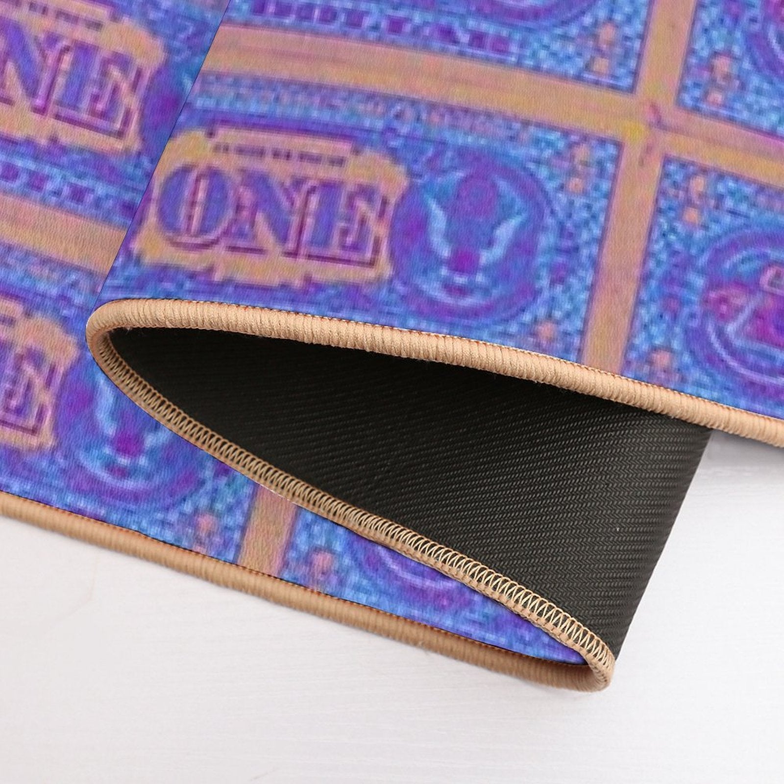 Psychedelic Dollar Bill Pattern  Slip-Resistant Bath Mat