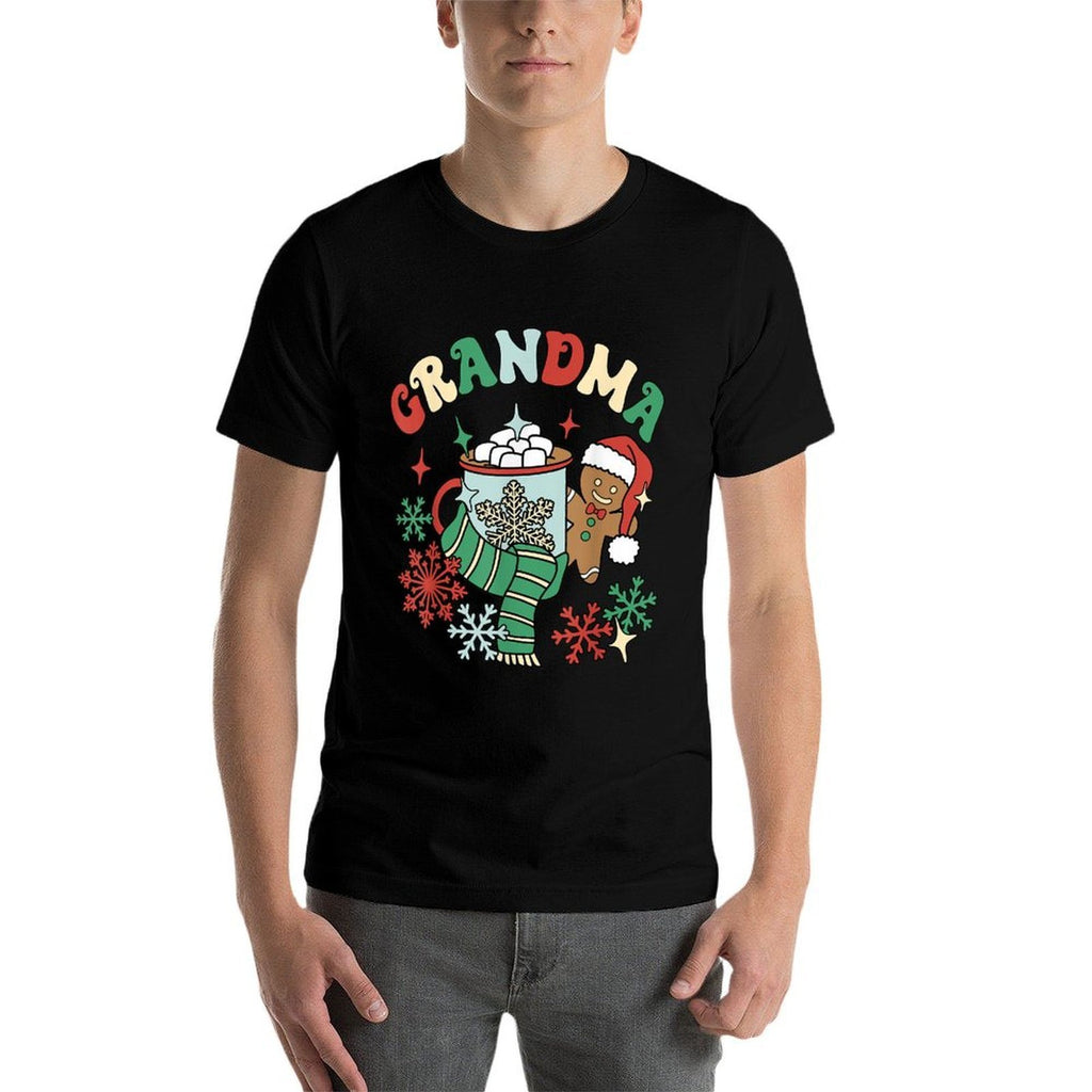 Grandma Hot Cocoa Gingerbread Matching Family Christmas  Slim-fit Cut T-Shirt