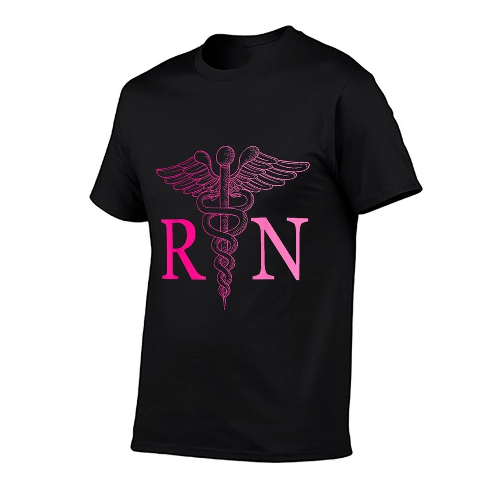 Registered Nurse Appreciation Pink RN Nursing Tie Dye Nurse  Rolled Sleeves T-Shirt