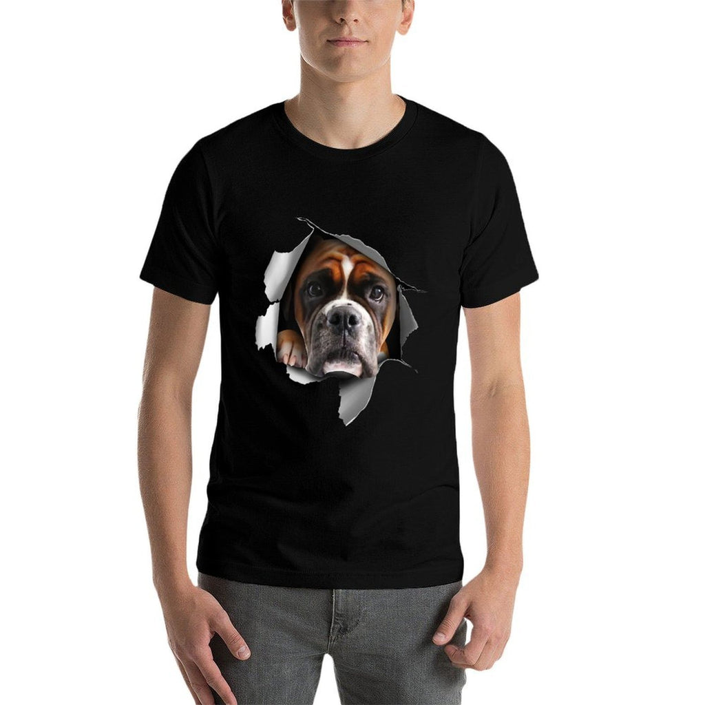 Cool Boxer Dog For Men Women Puppy Owner Dog Lover Trainer  Wrinkle-resistant T-Shirt