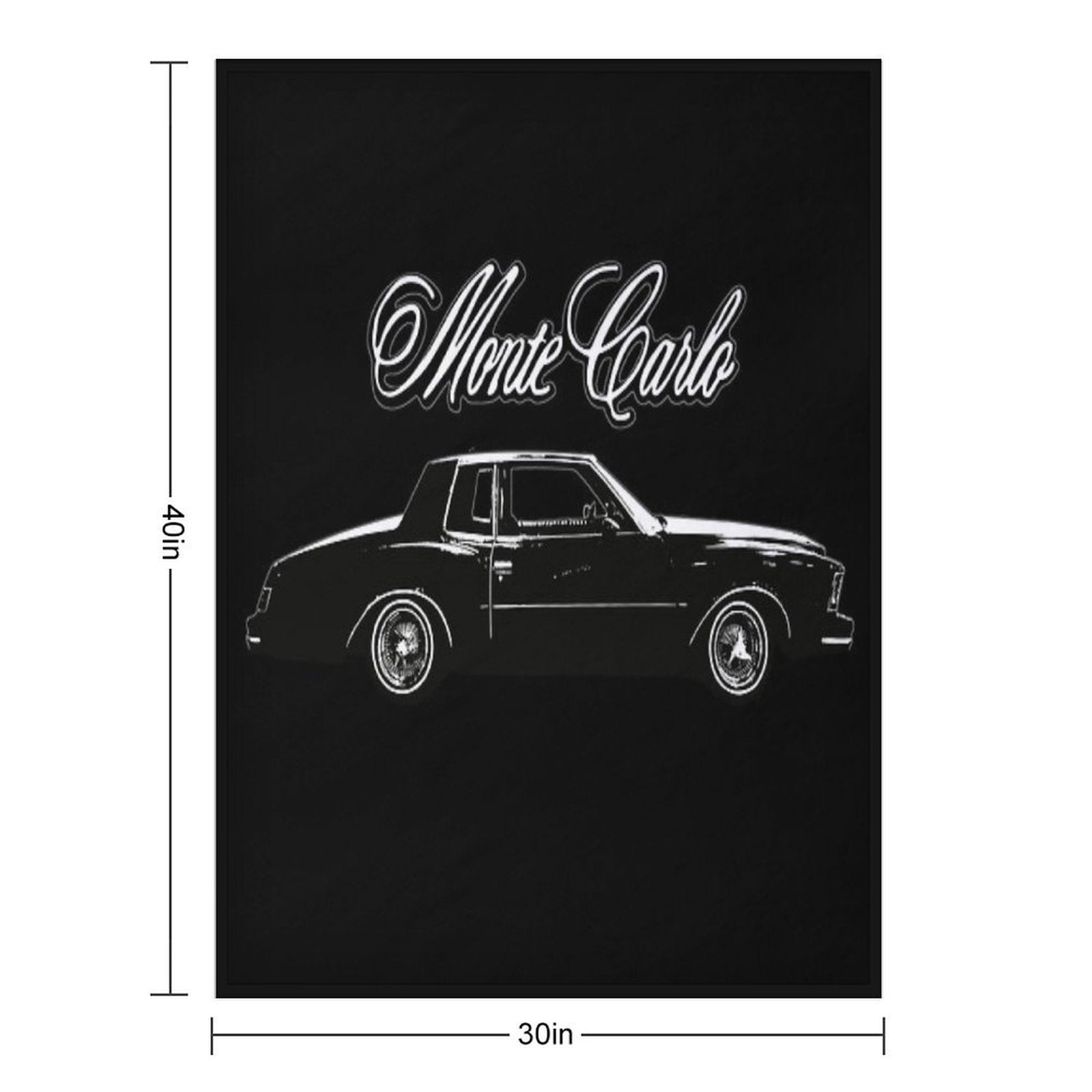 Chevy Monte Carlo Quick-dry Throw Blanket