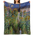 Monet's Garden at Vétheuil - Claude Monet Lightweight Throw Blanket