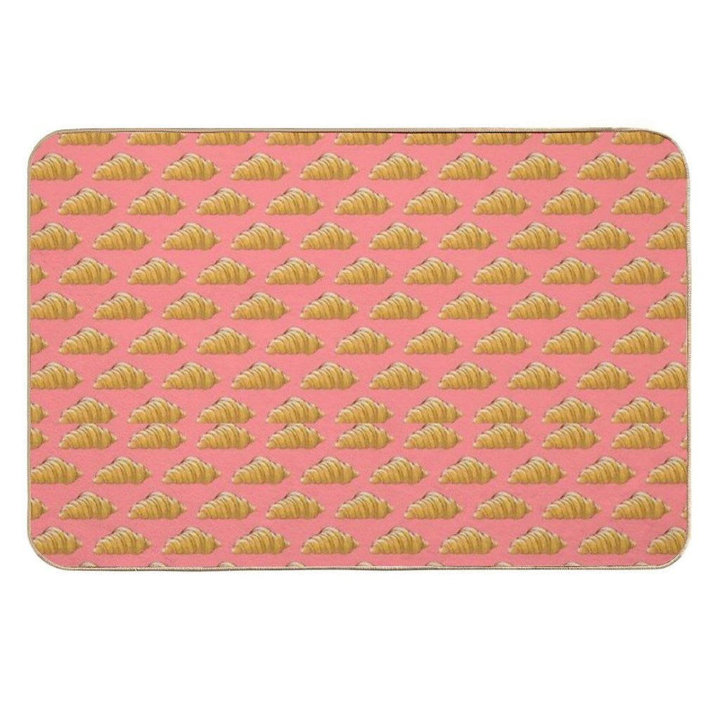 Croissant Seamless Pattern  Multi-Purpose Bath Mat