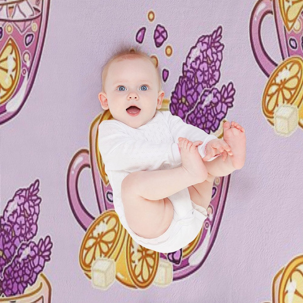 Lavender Lemonade Quick-dry Throw Blanket