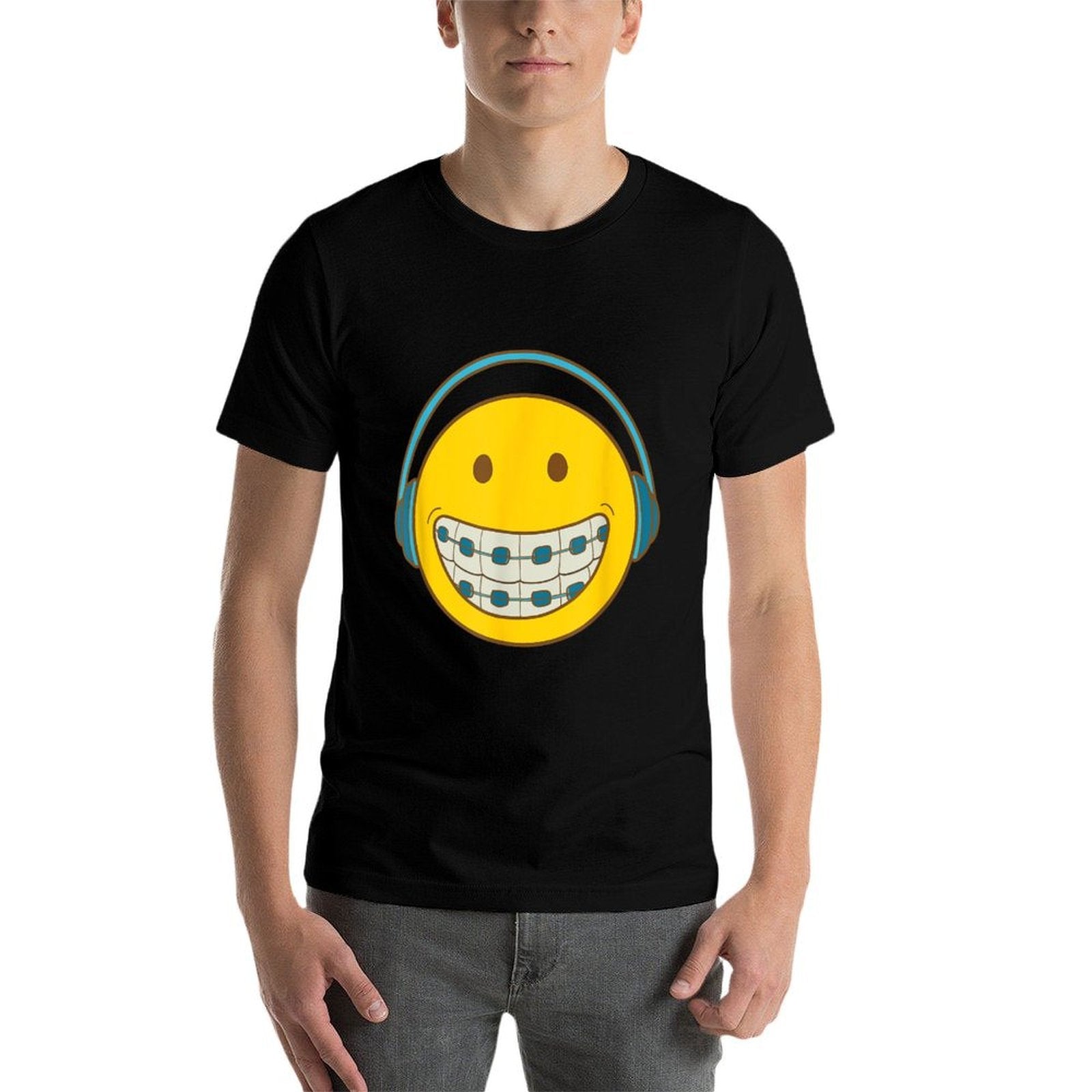 SMILE BRACE FACE Orthodontic Orthodontist Orthodontal  Oversized Silhouette T-Shirt