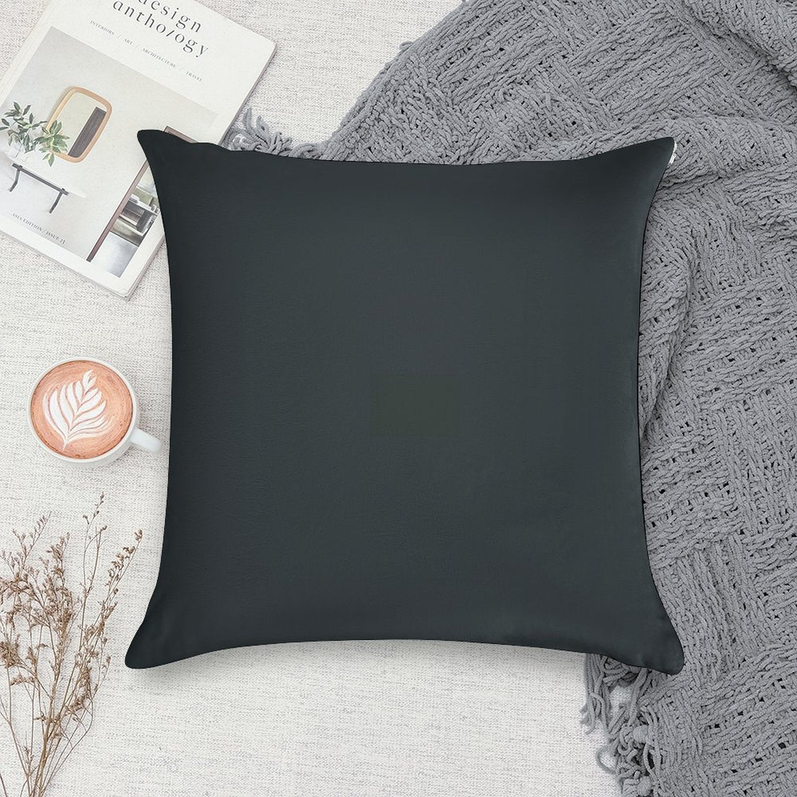 New Hague Blue No 30 Farrow And Ball Paint Soft Skin-Friendly Throw Pillow