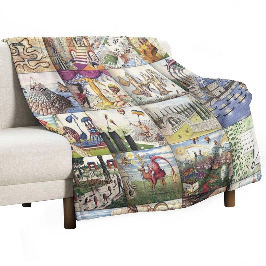 Codex Seraphinianus Velvety-soft Throw Blanket