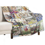 Codex Seraphinianus Velvety-soft Throw Blanket