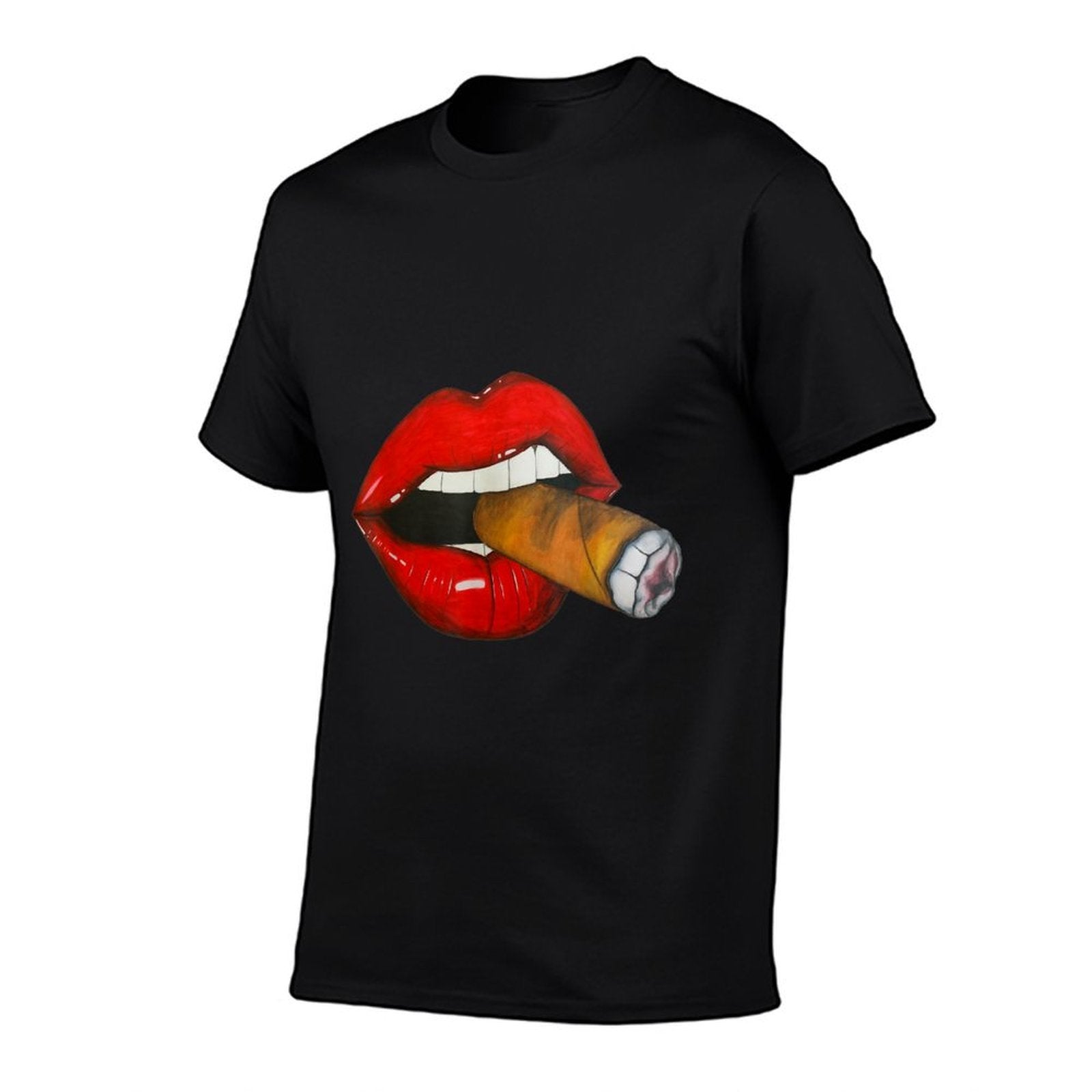 Sexy Women Smoking Cuban Cigar Red Lips Smoking  Vintage-inspired T-Shirt