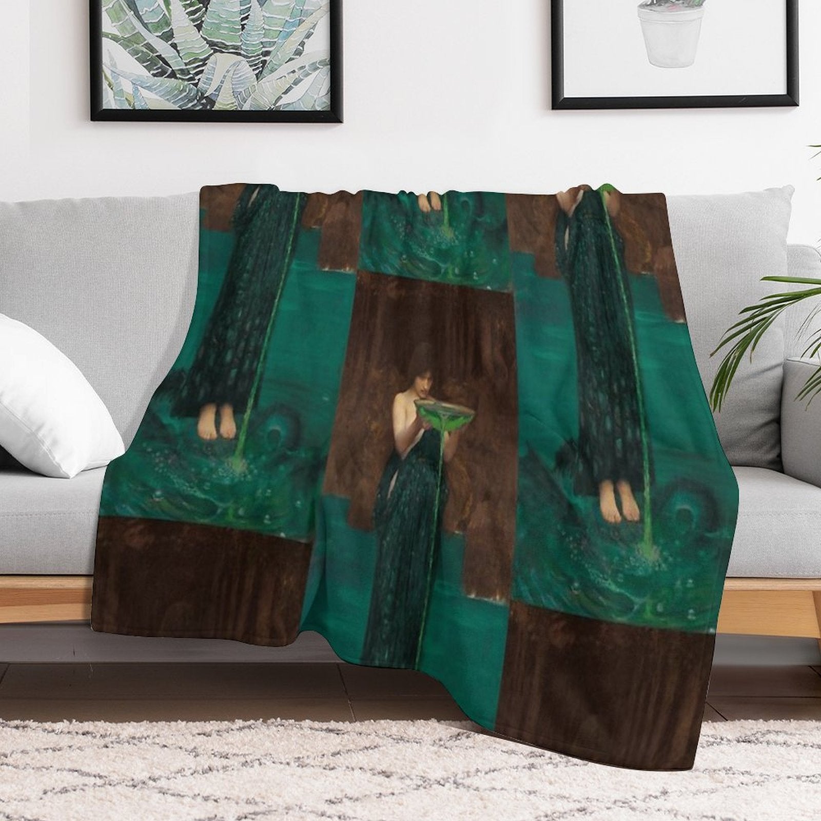 Circe Invidiosa - John William Waterhouse 1892 Durable Throw Blanket