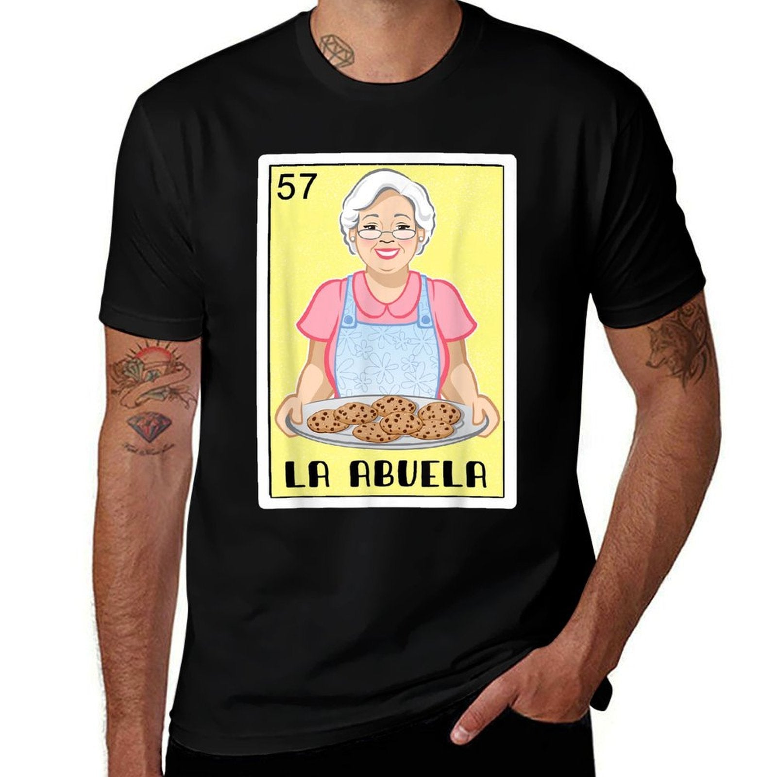 Spanish-Mexican Bingo Funny Gifts for Abuela - La Abuela  Durable T-Shirt
