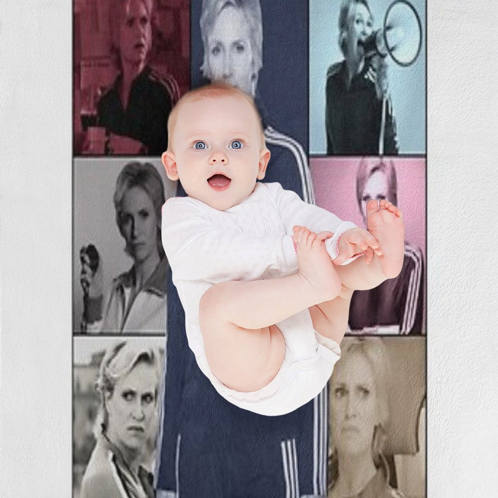 Sue Sylvester Eras Sustainable Throw Blanket