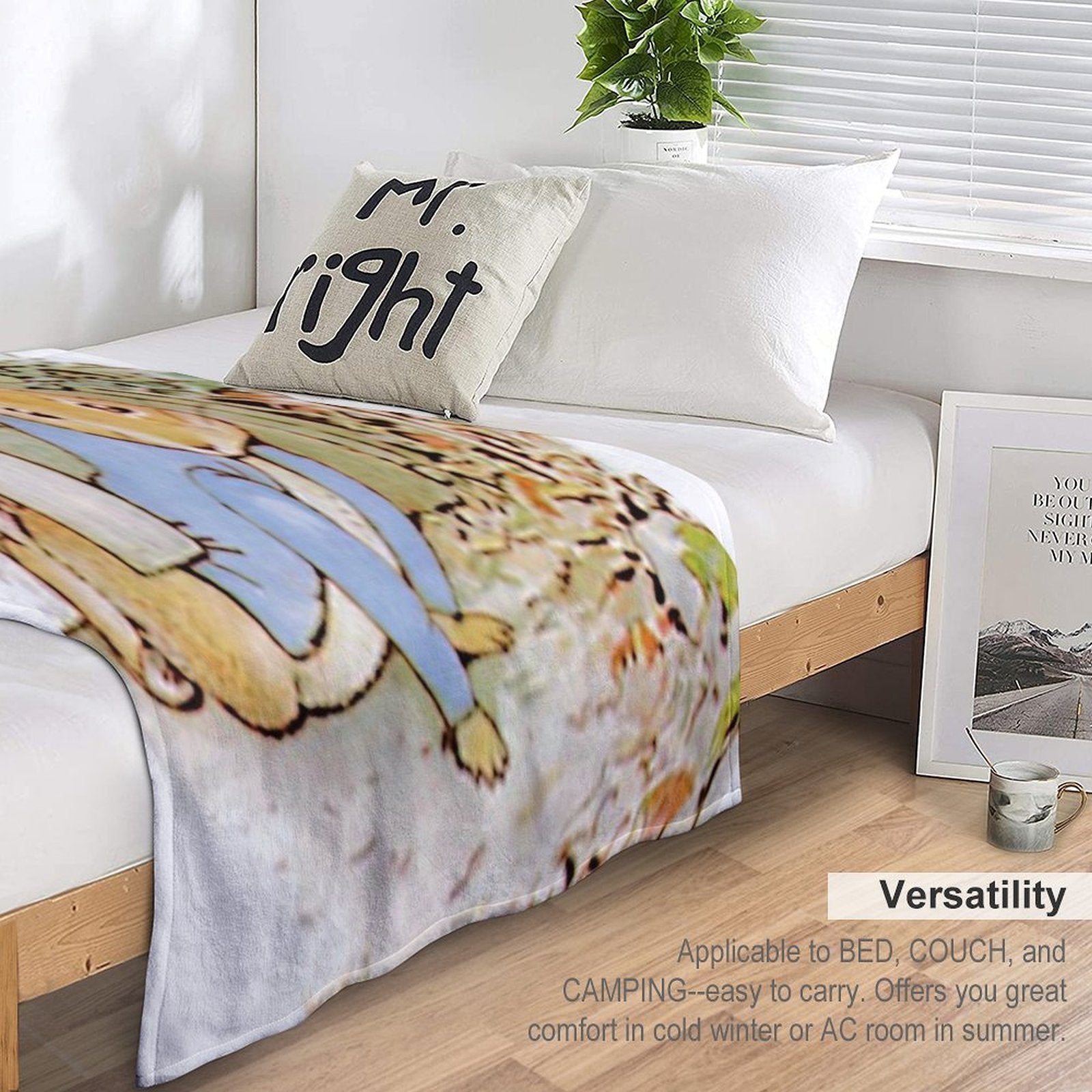 Beatrix Potter - Peter Rabbit Escapes Travel-friendly Throw Blanket