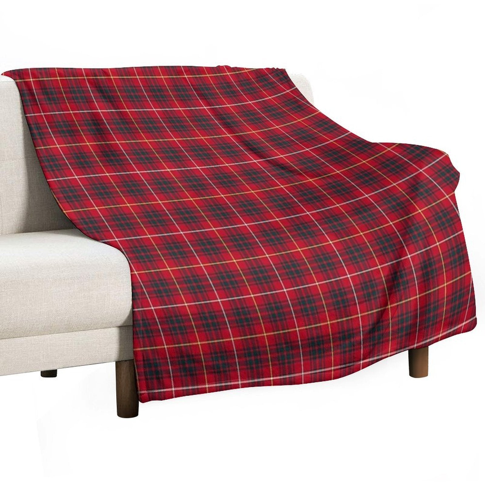 Clan Bruce Tartan Compact Throw Blanket
