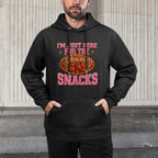 Im Just Here For The Snacks Football Game Day For Women Girl Pilling-Resistant Hoodie