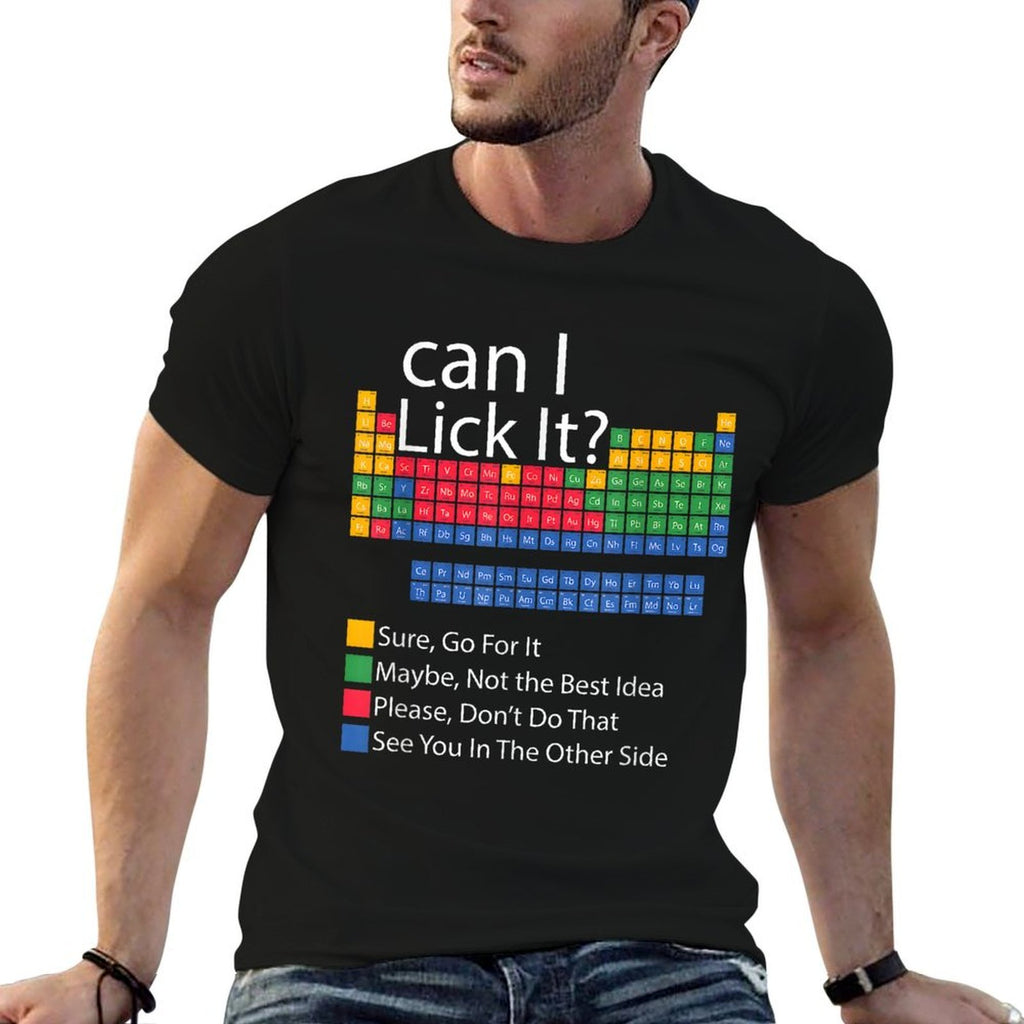 Can I Lick It Funny 100 Days Of School Periodic Table  Breathable T-Shirt