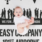 Easy Company - 101st Airborne - 506th Regiment - Band of Brothers Premium Throw Blanket