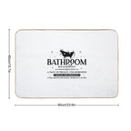 Funny Bathroom Description  Slip-Resistant Bath Mat