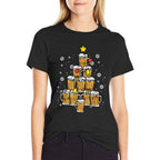 Beer Christmas Tree Xmas Brew Dad Men  Lightweight T-Shirt