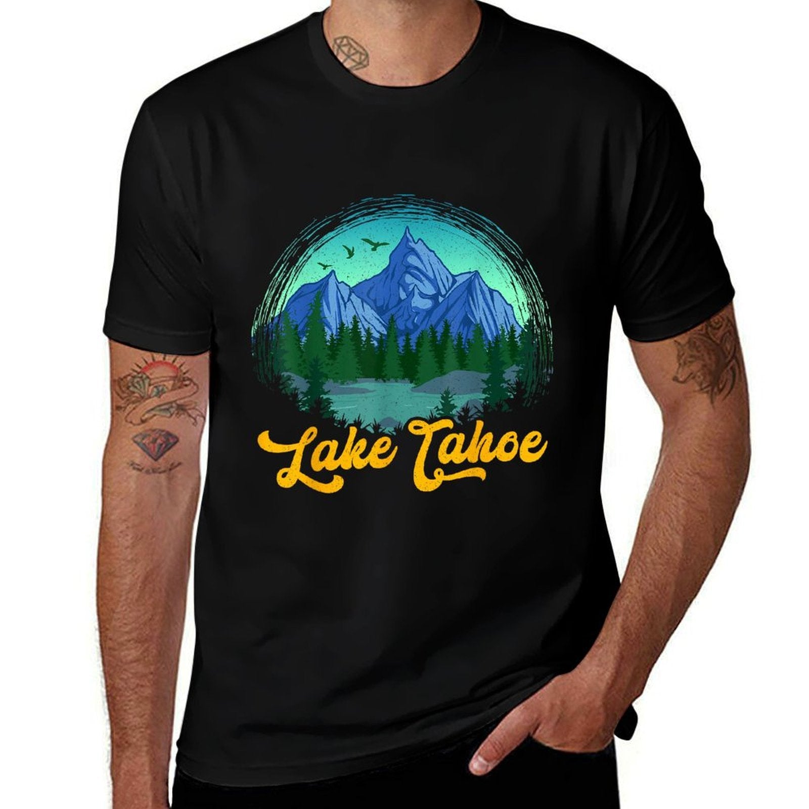 Lake Tahoe Vacation Souvenir Nevada California Gift  Stretchy T-Shirt