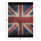 A Grunge Looking Distressed Union Jack Uk Version Velvety-soft Throw Blanket