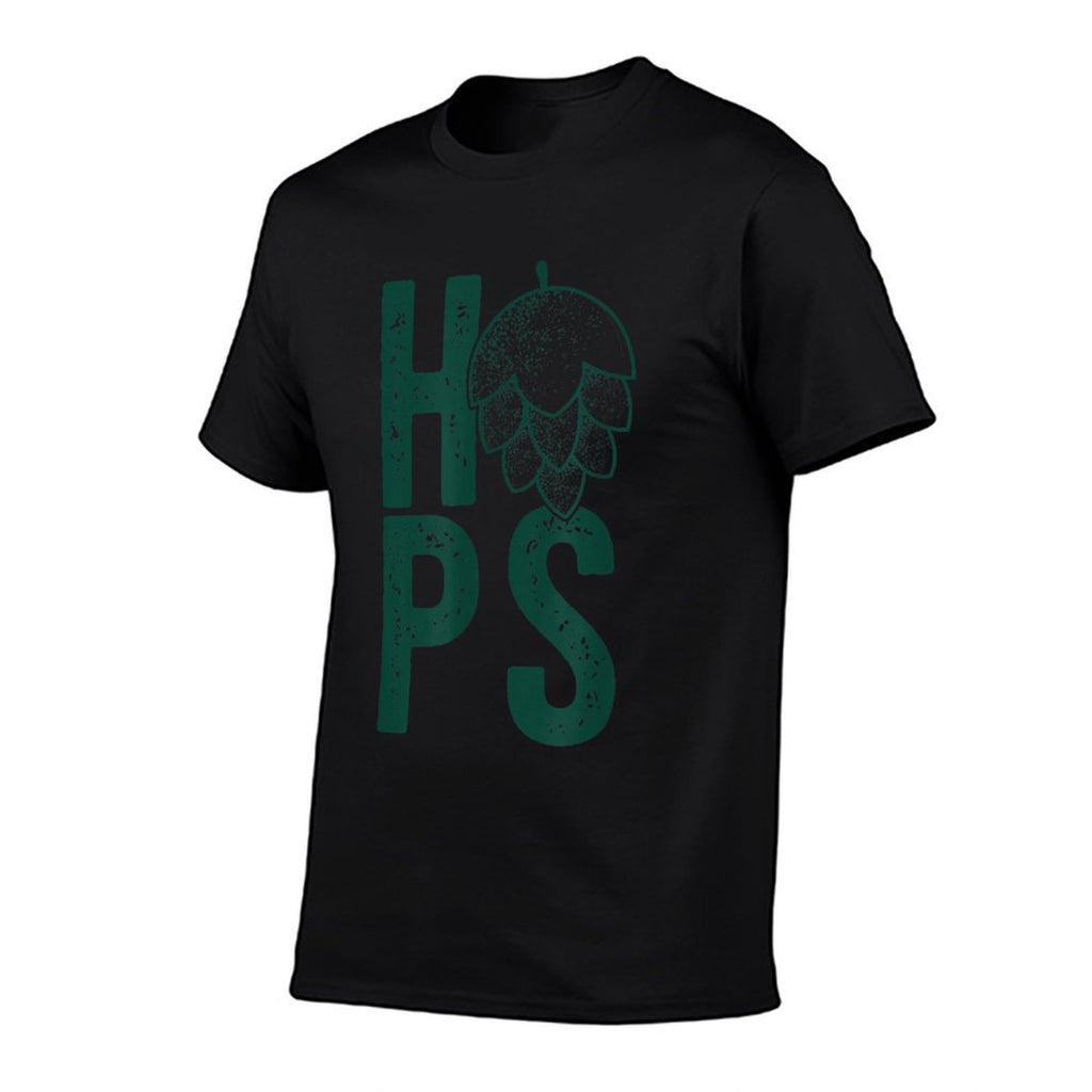 HOPS H-O-P-S FLOWER Craft Beer Hops Drinking Meme  Summer-ready Fabric T-Shirt