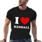 I Love Kendall I Heart Kendall Funny First Name Kendall  Easy-care T-Shirt