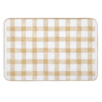 Checkered Pattern Design – Retro Aesthetic Print, Classic Grid Style, Trendy Minimalist Art for All Products  Rapid-Drying Bath Mat