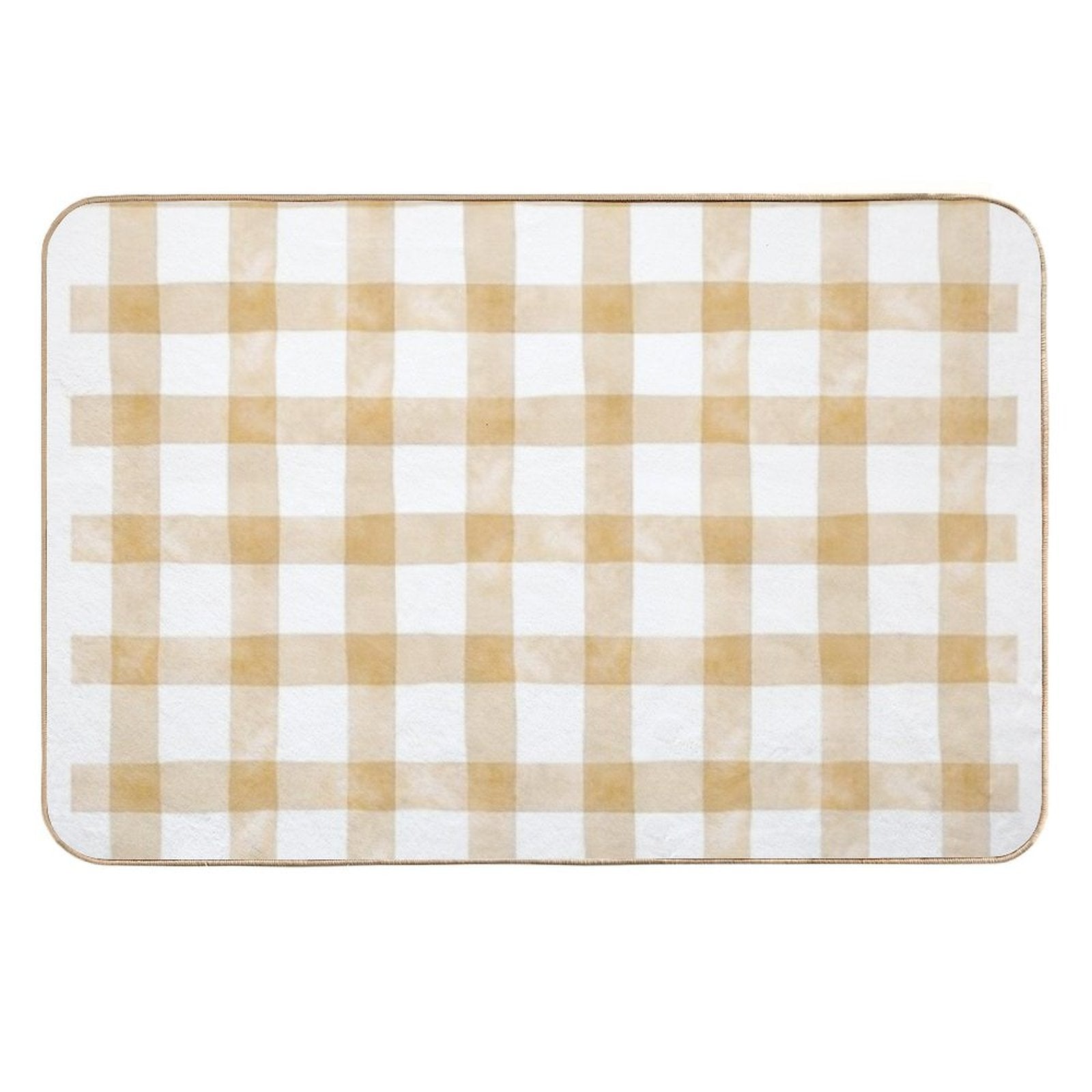 Checkered Pattern Design – Retro Aesthetic Print, Classic Grid Style, Trendy Minimalist Art for All Products  Rapid-Drying Bath Mat