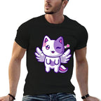 Meemeows Plush Cute Cat  High-quality Stitching T-Shirt