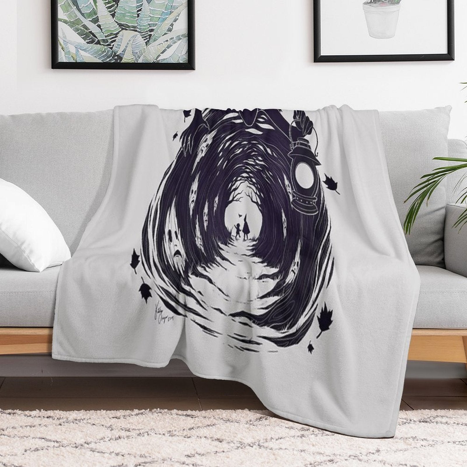 OtGW If You Go Into The Woods at Night... Plush Throw Blanket