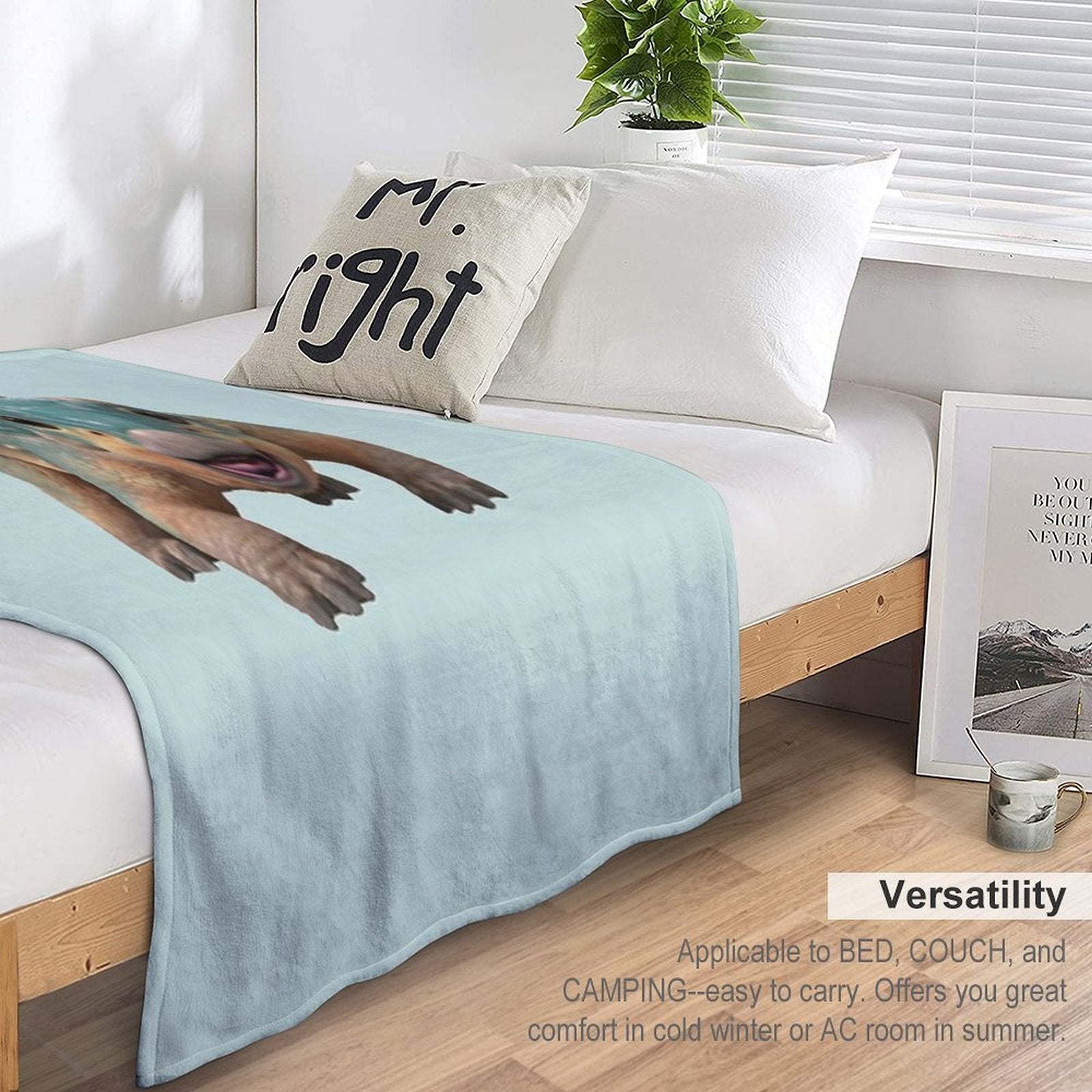 Bumpy Ankylosaurus Magniventris Versatility Throw Blanket