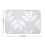 Simple Leaves Pattern  Toxin-Free Bath Mat