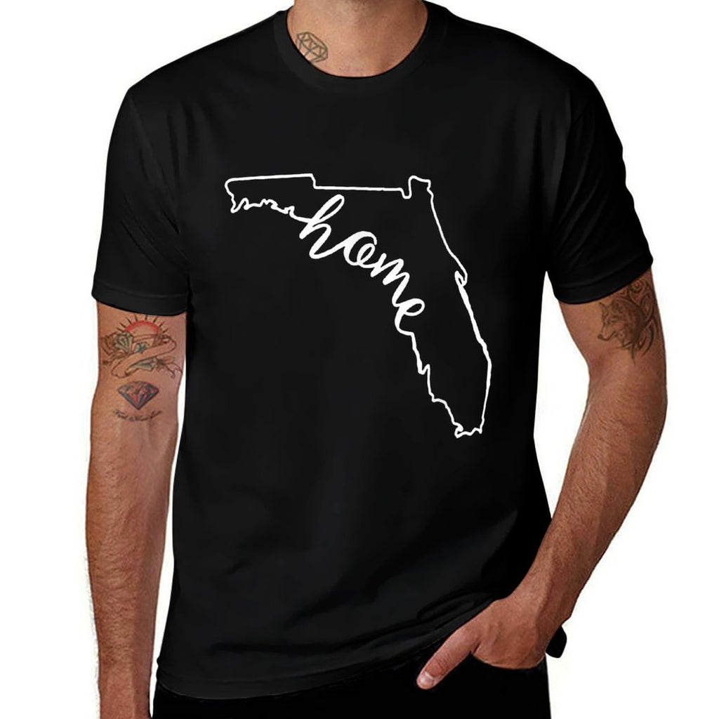 Florida Native Home Love  Oversized Silhouette T-Shirt